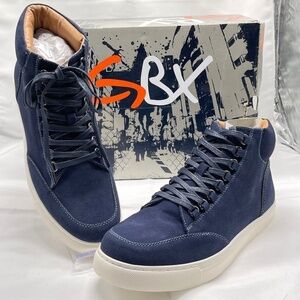 GBX Men’s Leather Navy D-Ring Boot Size 10.5M NIB